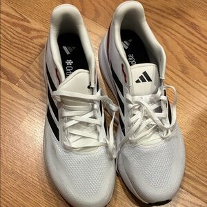 Adidas Men's White and Black Athletic Shoes